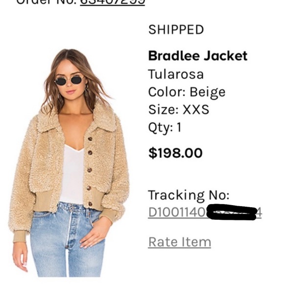 Tularosa Bradlee Teddy Jacket Coat 